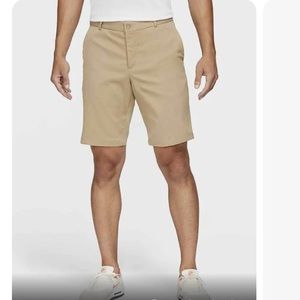 Men’s Nike Golf Shorts Khaki Dri-Fit Brown Size 34